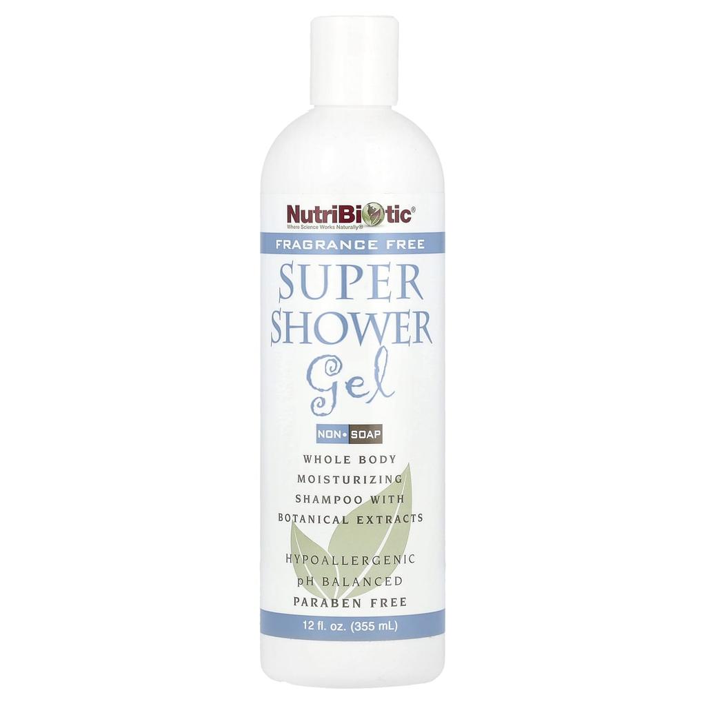 Super Shower Gel, Unscented, Not Soap, 12 Fl Oz (355 Ml)