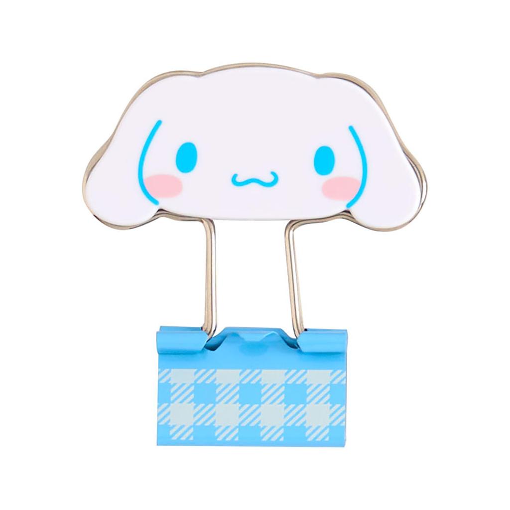 Sanrio Double Set of 615421 Clips, 3, Cinnamoroll, ABS/Steel,