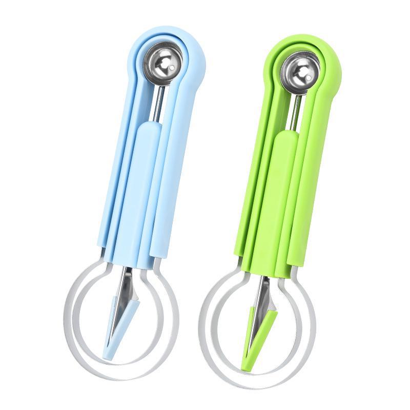 Набор ножей для карвинга по арбузу из нержавеющей стали с двусторонней ложкой для фруктовых шариков