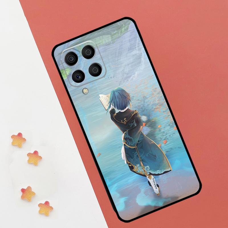 Чехол Genshin Impact Син Цю для Samsung Galaxy M11 M21 M31 M13 M33 M35 M53 M55 M15 M14 M34 M54 M12 M32 M52 M06 M16
