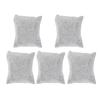 Velvet Jewelry Display Pillow Watch Bangle Bracelet Stand Holder Storage Organizer (Grey)