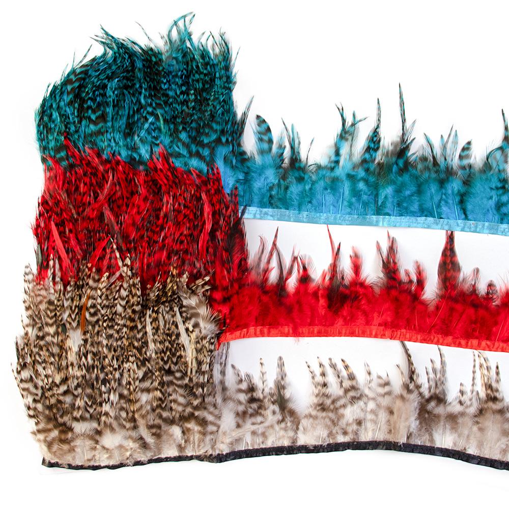 Перья1Метр Окрашенные Петушиные Куриные Перья Отделка 4-6 дюймов Натуральные Перья Фазана для Бахромы Ленты Рукоделия DIY Шитья Одежды Платья Декор