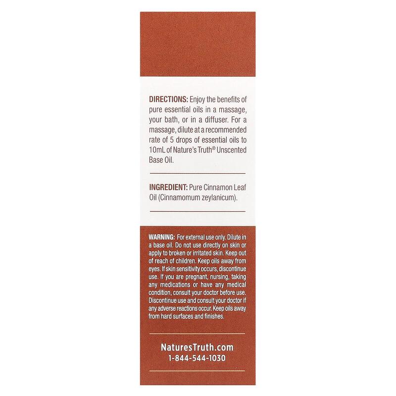 Pure Essential Oil, Warming Cinnamon, 0.51 fl oz (15 ml)