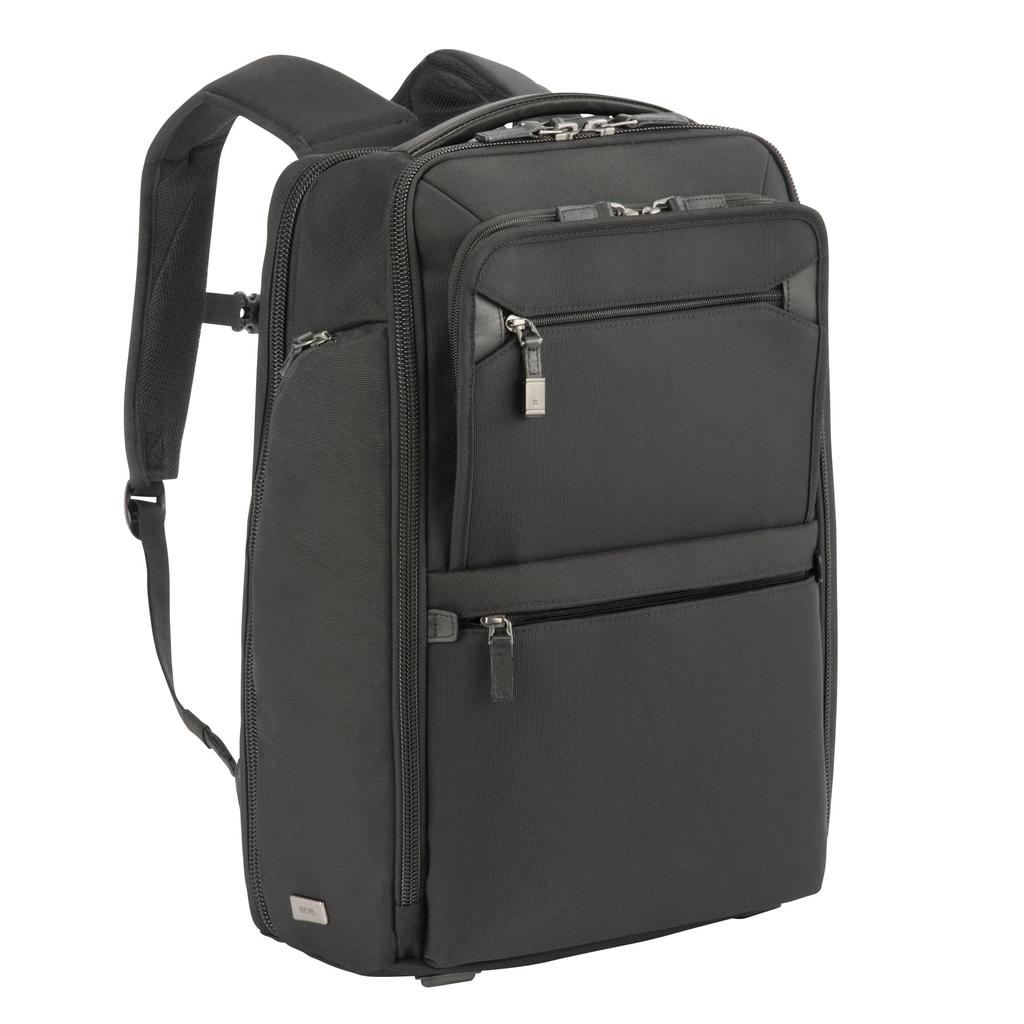Business Backpack B4 Size Inch PC Storage Capacity 20L Bag That Fits the Body and Reduces Setup Function Uses Recycled Nylon Black H45 X W32 X D16cm