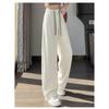 New Drawstring Women's High-waisted Loose-fitting Straight-leg Pants, Thin and Versatile Casual Pants