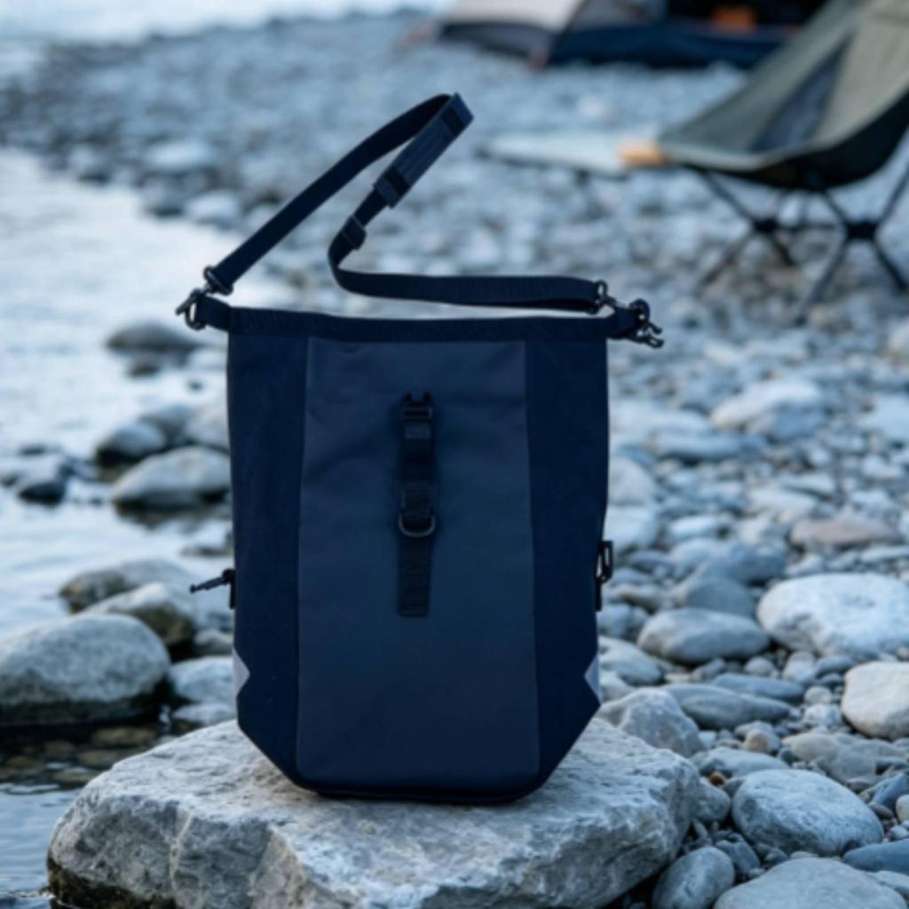 Велосумка-паннье RollTop на задний багажник, светоотражающая, для велосипедистов, commuting, путешествий на природе,