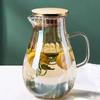 Elegant 66oz Leak-Proof Glass Pitcher with Lid - Perfect for Cold Beverages Durable & Versatile for Everyday Use