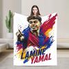 Lamine YYamal Flannel Blanket Number  Football Creative Throw Blankets for Home cm Quilt