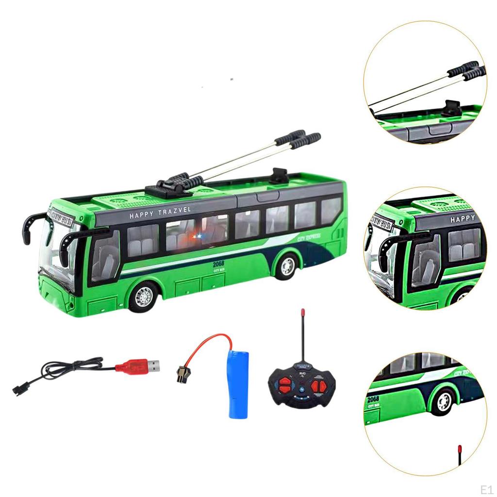 Remote Control Bus Birthday Gift Classic for Ages 3 4 5 6 Years Old Kids