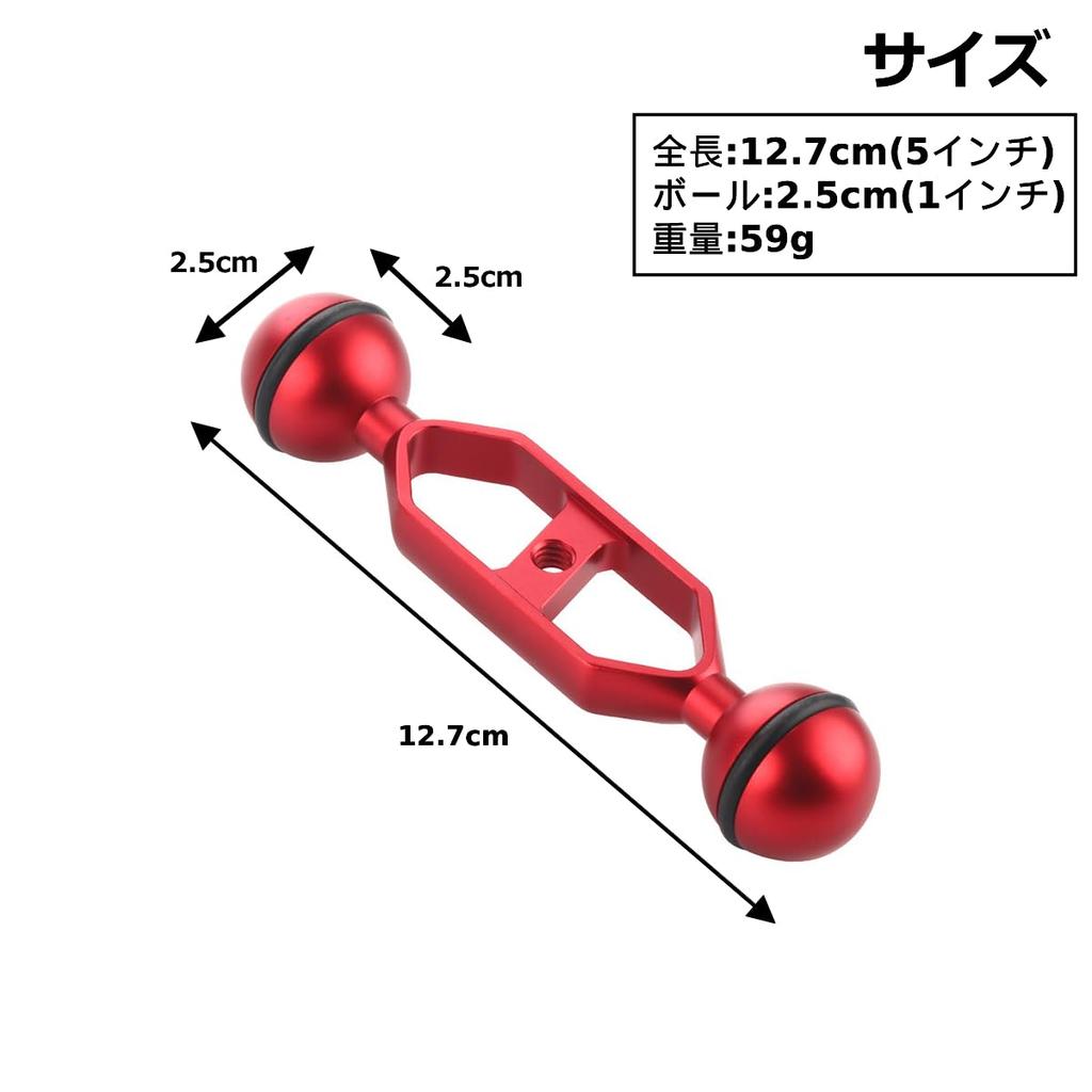 Бамбуковый рычаг шаровое соединение Легкий алюминиевый подводный фотоаппарат рукоятка для дайвинга базовая система мульти-лоток система вспышка водонепроницаемый коррозионностойкий
