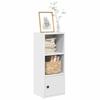VidaXL Bookcase White 31x24x77 Cm Engineered Wood, Bookshelf, Storage Rack, Book Holder, Cabinet 860328