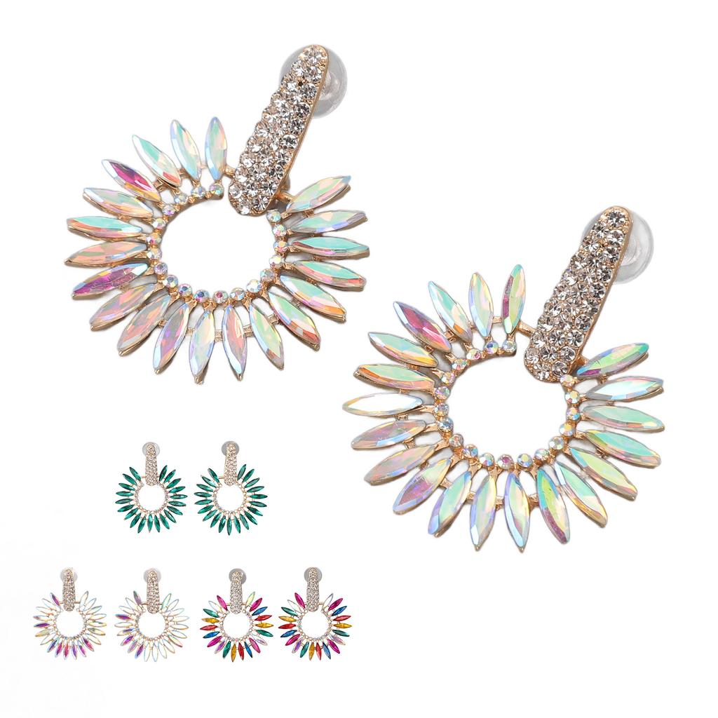 Модные серьги-подвески со стразами, большие серьги-люстры для женщин