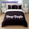 Deep Purple Print 3Pcs Bedding Set Duvet Cover With Two Pillowcases Soft Bed Linen For Household Bedroom