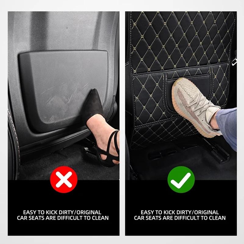 Car Seat-Back Protective Pads Waterproof Accessory For Alfa Romeo 159 147 156 166 Giulietta Giulia Mito Stelvio Brera Spider MV8