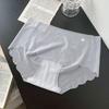 Женское бесшовное нижнее белье Ice Silk Quick-Dry: Ультратонкие, телесные, 3D персиковые бедра, подходят для летнего фитнеса и йоги