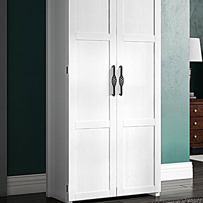 1 шт. прочные ручки для кухонного шкафа в форме птичьей клетки, винтажные ручки для ящиков, черная ручка для мебели, полая ручка, простая установка