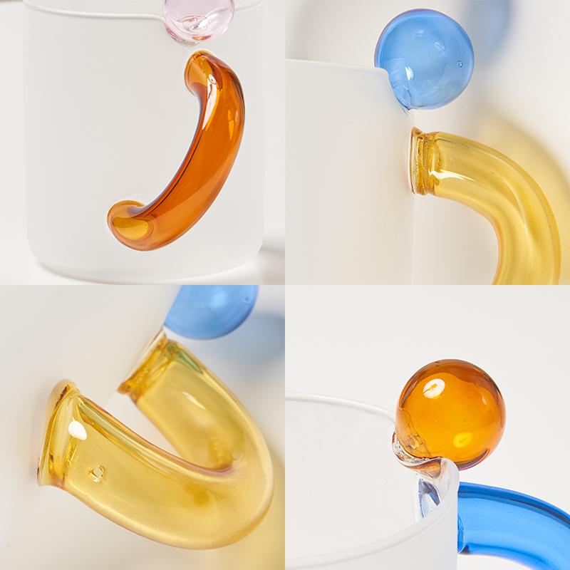 Термостойкая стеклянная кружка для кофе с трубочкой для питья, чашка для чая с молоком, набор посуды для горячих напитков