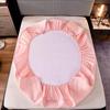 Bed Sheet Mattress Pad Protector Cover Breathable Noiseless Quilting Process Thicken Solid Color Modern Style No Pillowcase