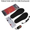 Heated Insoles 2000mAh with Remote Control Male and Female Winter Warm Insole Hiking Memory Sponge Insole Heated Insoles