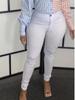 Летние однотонные узкие эластичные брюки, женские повседневные шикарные винтажные узкие брюки-карандаш, женская мода, уличная одежда с высокой талией, брюки
