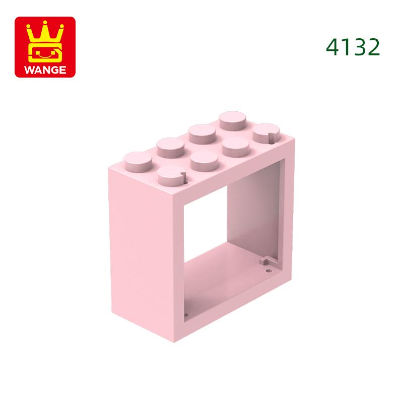 100 шт./лот 4132 Строительные блоки оконной рамы Moc Крепления для дверей Совместимые с Кирпичным Строительством Детские Игрушки Подарочная Коробка