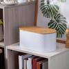 Metal Bread Box Bin Storage Container for Kitchen Countertop Heighten