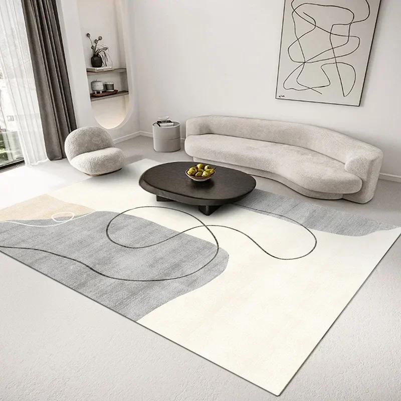 Скандинавский ковер для гостиной, простой и утолщенный диван, журнальный столик, ковер, прикроватные коврики для домашней спальни, домашний декор, автомобиль
