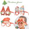 Рождественские очки Праздничная вечеринка Оправа для очков Мультфильм Санта-Клаус Снеговик Снежинка Дерево Лось