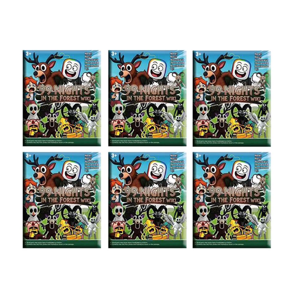 Подарок 1-24 шт. Ночи в Лесу слепой бокс Фигурки Фигурка Сова Коза Волк Олень 99 Ночей в Лесу Фигурка Пластиковая Игрушка Подарок
