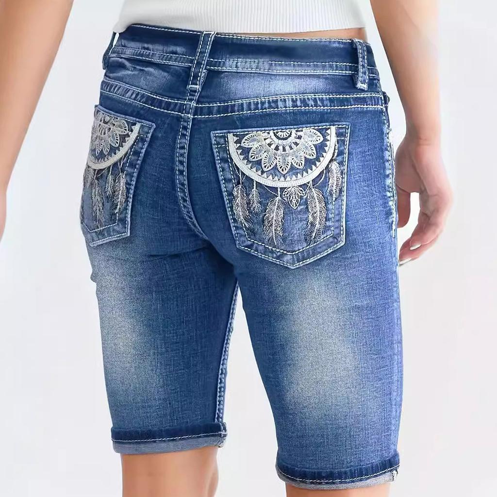Женские джинсовые классические универсальные модные шорты с высокой талией