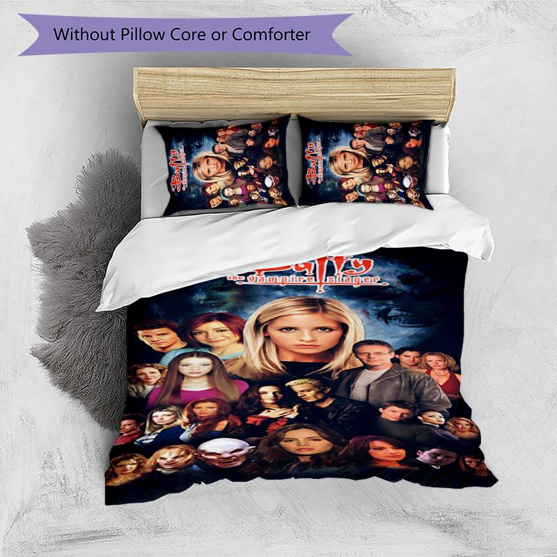 Buffy 3pcs Bedding Set Duvet Cover Closure Includes 1 Duvet Cover & 2 Pillowcases for All Seasons Bedroom Home Dorm Decor