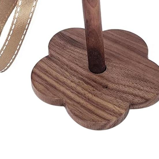 Портативный деревянный держатель пряжи на запястье с ремешком для вязания крючком и держателем для клубков пряжи