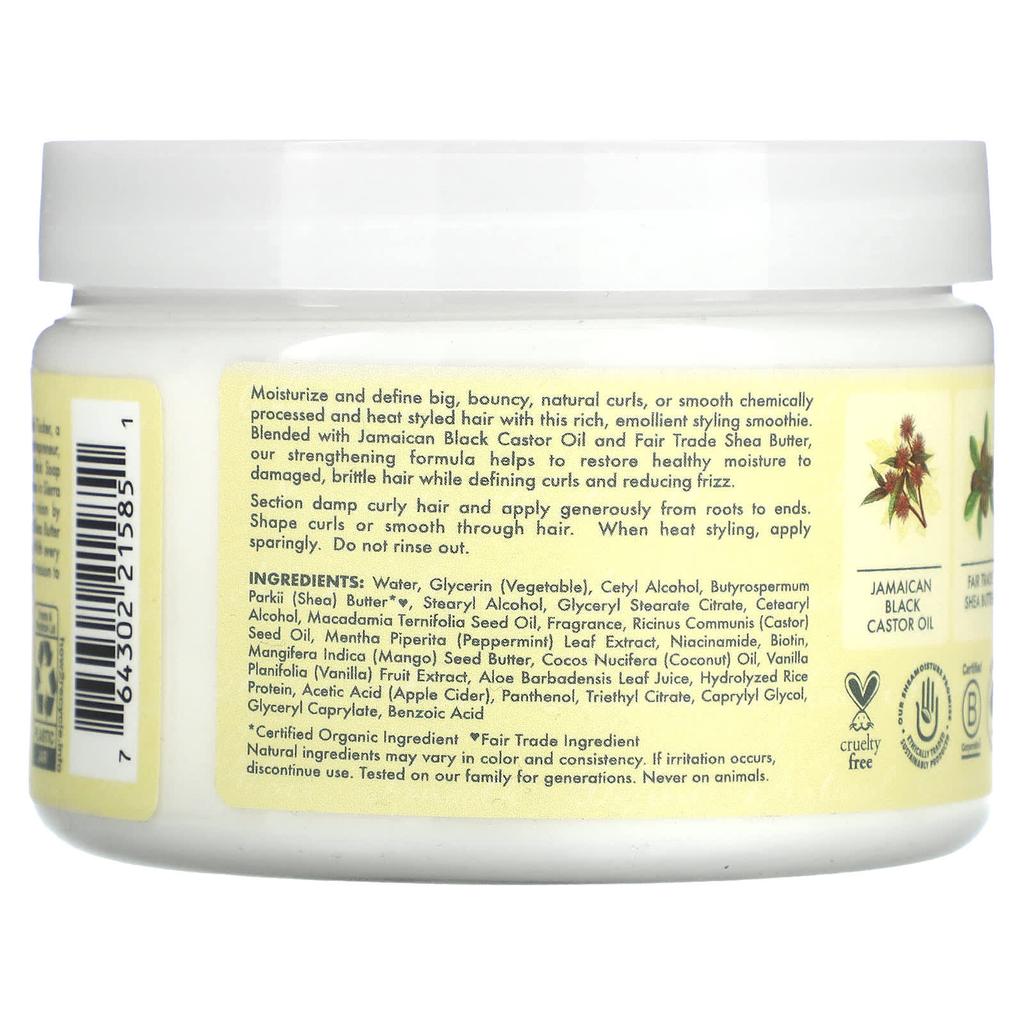 SheaMoisture Ямайское черное касторовое масло, укрепляющий и восстанавливающий смузи, 11,5 жидких унций (326 мл)