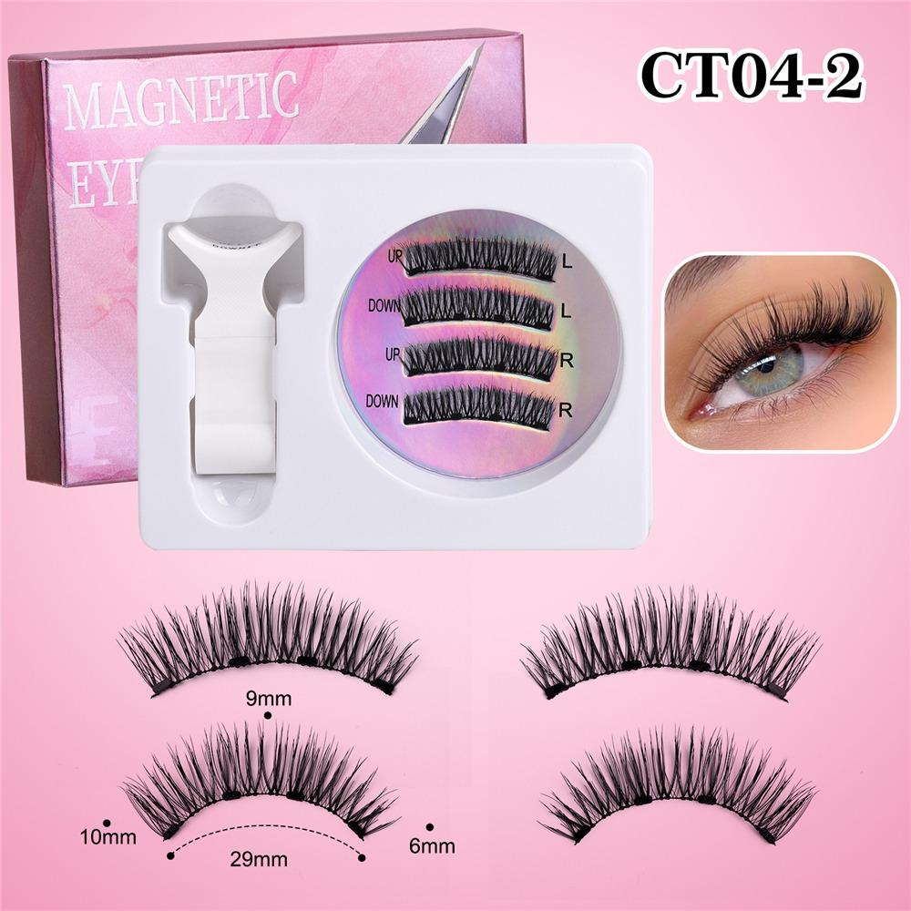 Suction Magnetic False Eyelash Set Fixed Position Magnetic Lashes Kit