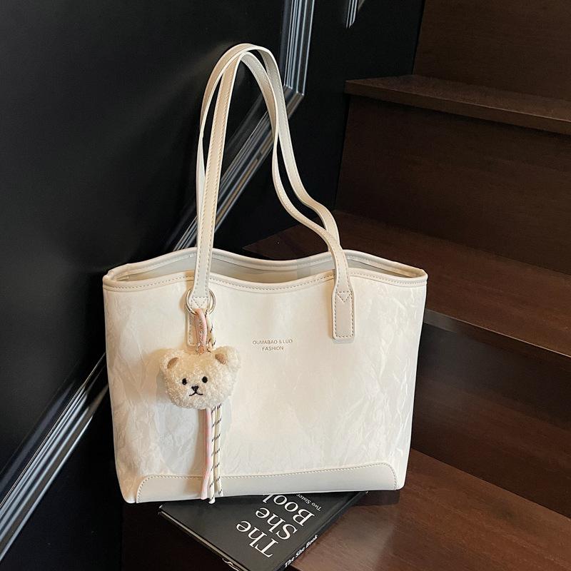 New Simple and Fashionable Versatile Shoulder Bag, Student Class Bag, Women's Large-capacity Commuter Tote Bag