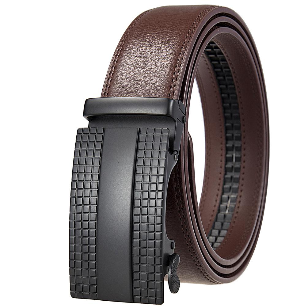 1 шт. Модный деловой ремень, ремень для мужчин, двухслойный ремень, ремень с автоматической пряжкой Ly36-35653-1