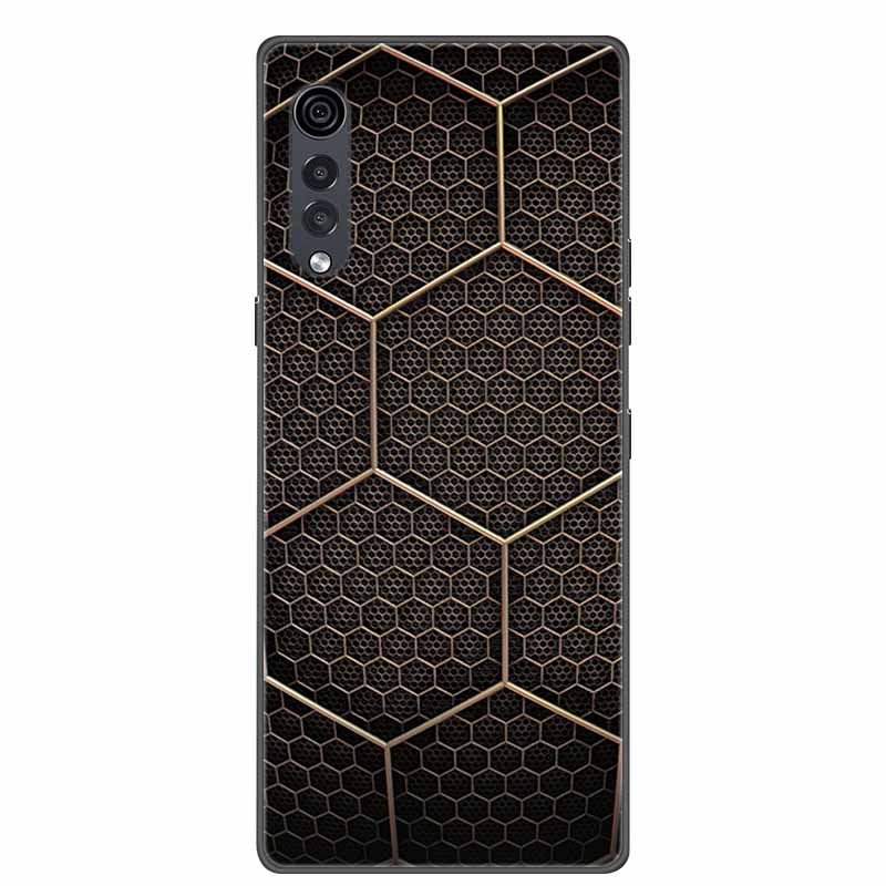 Для телефона LG Velvet Роскошный Чехол Черный Мягкий Силикон ТПУ Задняя Крышка для LGVelvet 5G Funda LMG910EMW Защитный Колпачок Capa Мультяшный Coque