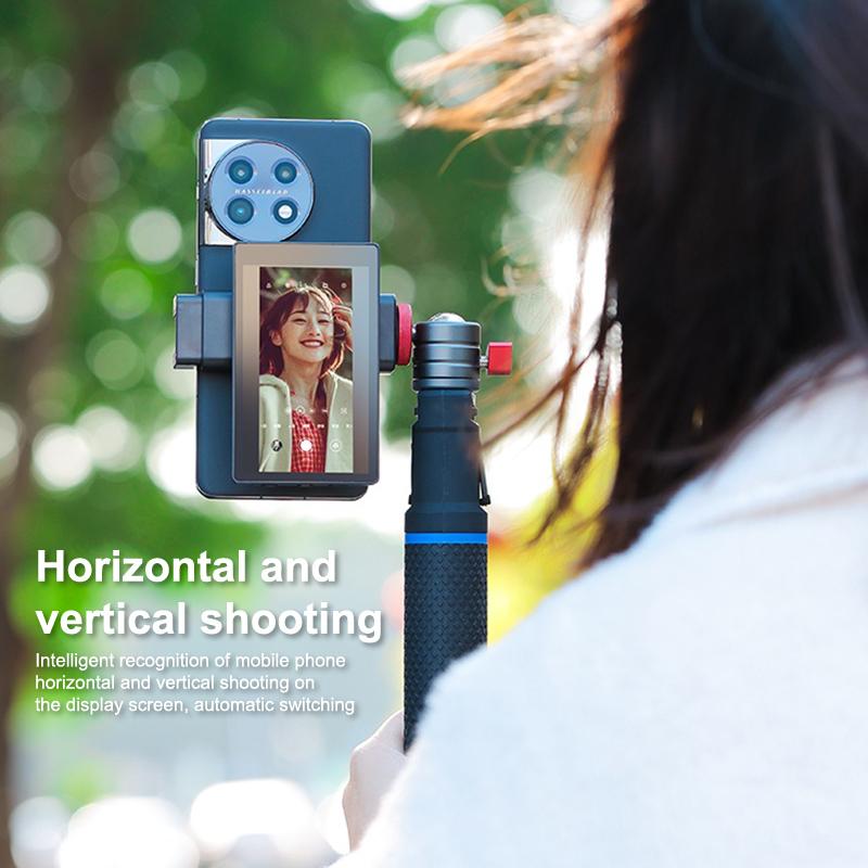 Экран монитора для селфи Vlog для iPhone, Android, Xiaomi, Samsung, задняя камера смартфона, беспроводной магнитный экран монитора для селфи