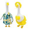 New Fashion Outfit for Porch Goose Shirt Set & Raincoat Holiday Costume for White Goose Yard Decor