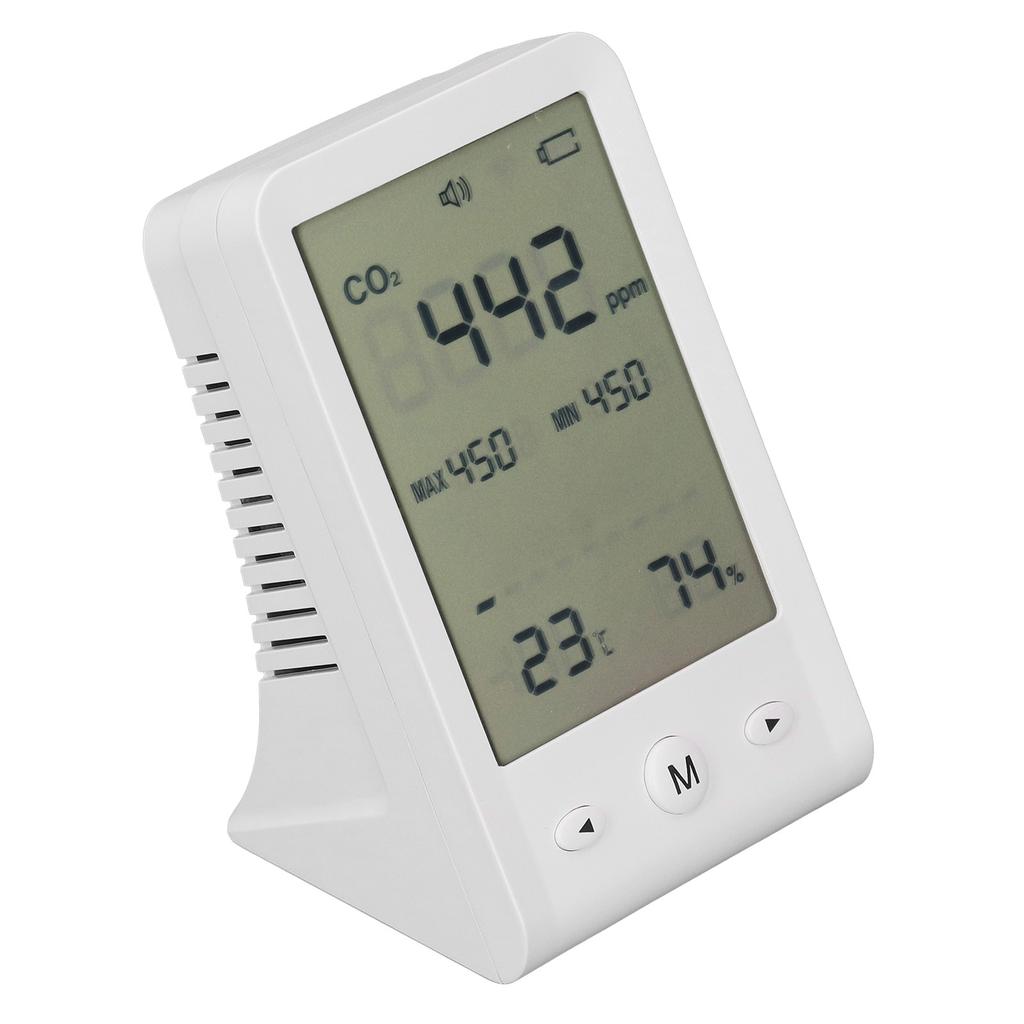 Монитор CO2, термометр, гигрометр, высокоточный настольный детектор CO2, измеритель качества воздуха в помещении с