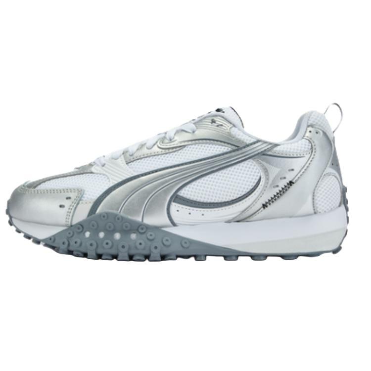 PUMA BLKTOP RIDER V2 Breathable Low top Casual Shoes Unisex White Silver 406318-02