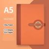 A5 Thick Leather Notepad, Student Subject Notebook, Work Meeting Record Book, Buckle Diary, Business Souvenir, 112 Sheets 224 Pages