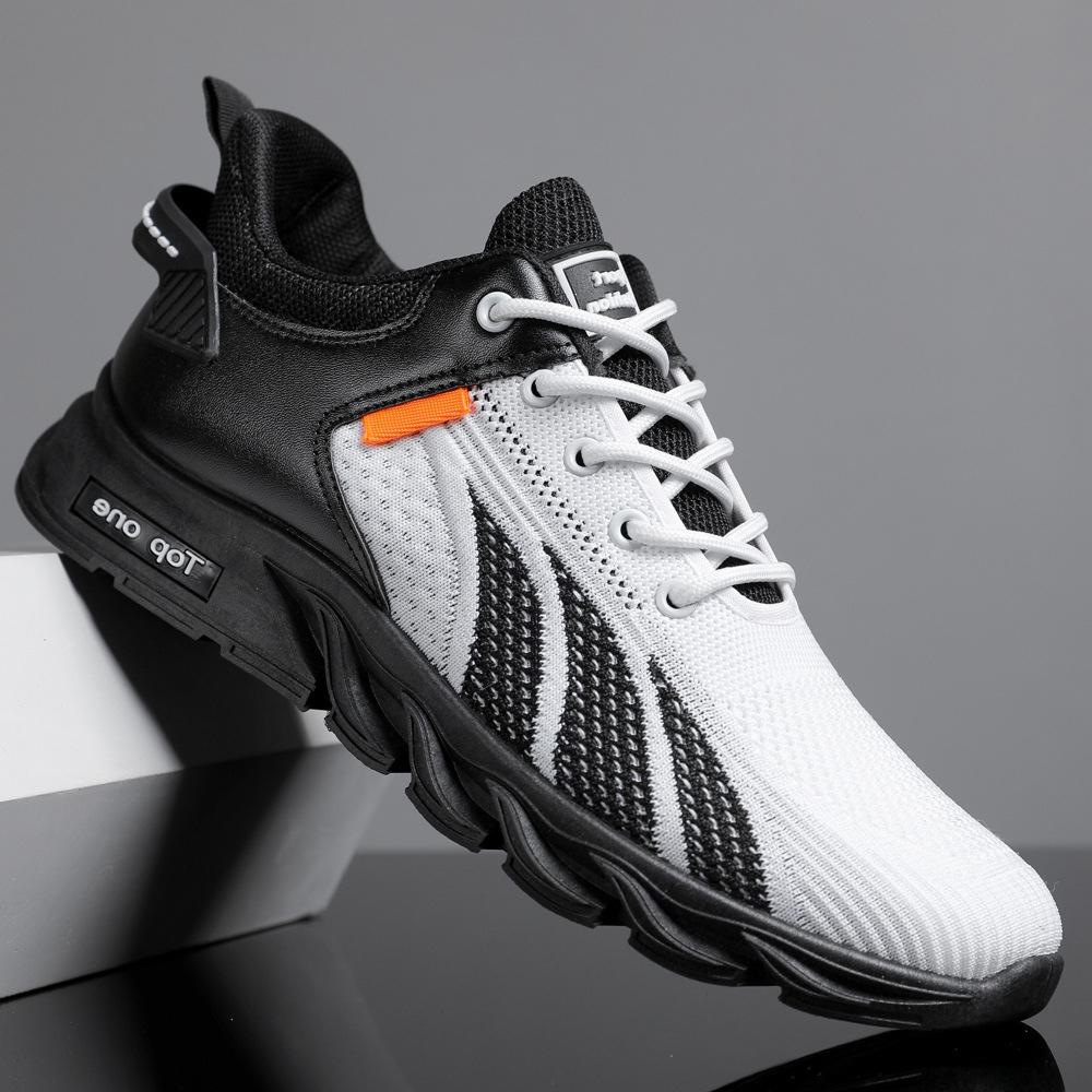 Модные мужские кроссовки, сетчатая повседневная обувь, мужские туфли на шнуровке, легкие вулканизированные кроссовки для ходьбы