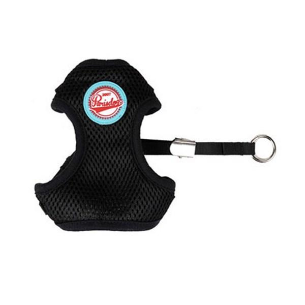 Шлейка Paris Dog Soft Mesh L + поводок 115см, черный, 1 комплект
