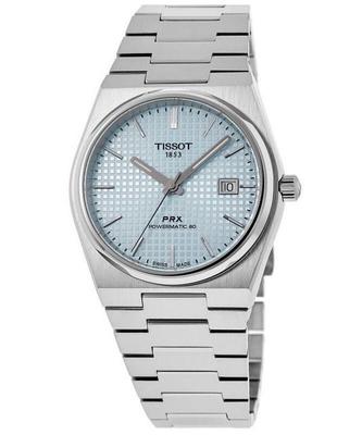 PRX T-Classic Powermatic 80 Ice Blue Dial автоматические T137.407.11.351.00 100M Мужские часы