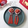 Tassel Children Red Bow Hairpin Plush Hanfu Hair Sticks Lovely Ancient Style Hairpin  Children