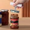 Arthritis Jar Opener Stainless Steel Lid Remover Gear Design Ergonomic Can Opener for Lids 1" to 4" Grip Easy Twist