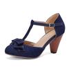 Мода 2025 Весна Лето Девочки Туфли на высоком каблуке Деним Женские лодочки Т-образная застежка Модные туфли-шпильки Высокие каблуки для офиса Вечеринки Банкета