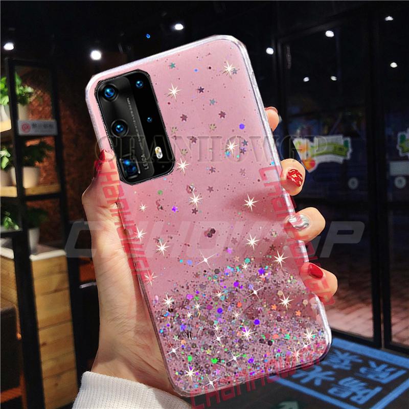 Блестящий мягкий чехол для Huawei