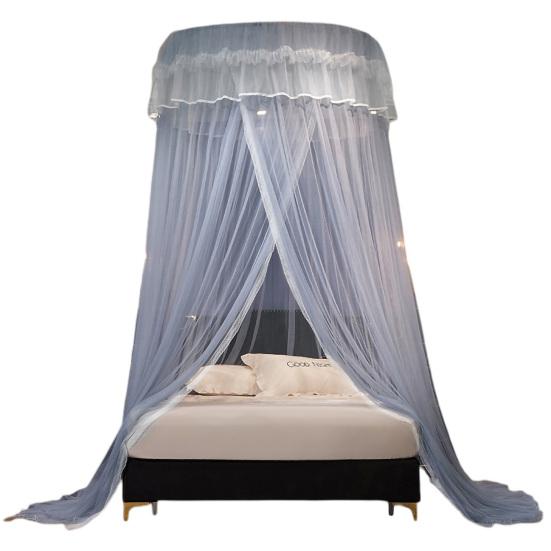 Hanging Mosquito Net Top Hook Encrypted Mesh Lace Patchwork Mosquito Repellent Round Dome Court Style Crib Canopy Bedroom Decoration